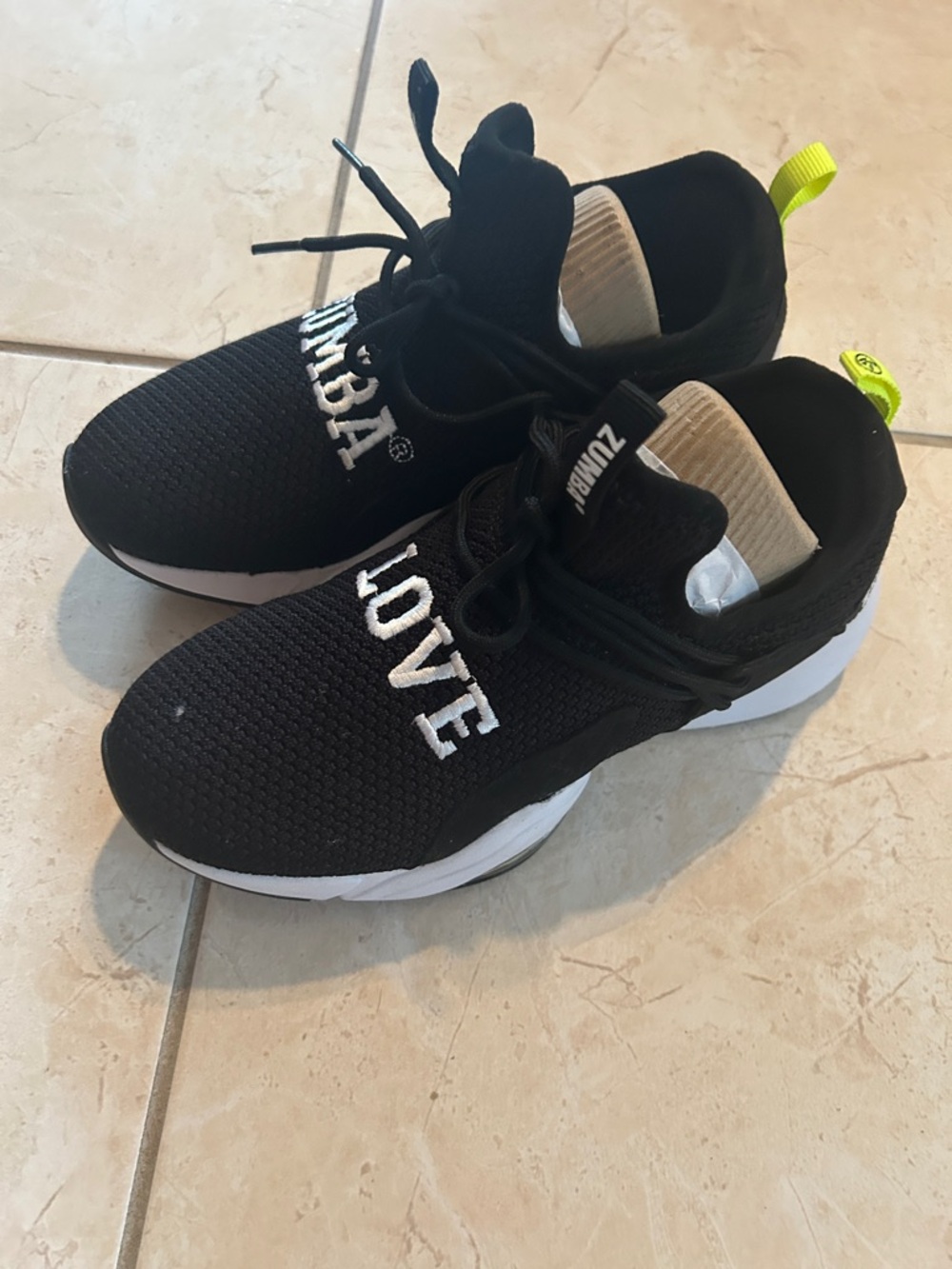 Zumba Black Air Stomp Slip On Sneakers